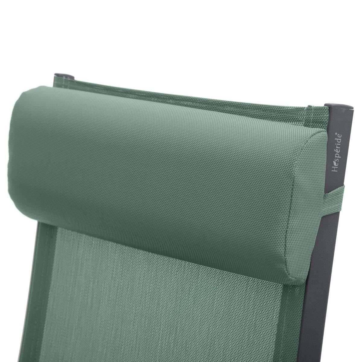 Hespéride - Fauteuil de Jardin inclinable Decima Vert Olive et Graphite