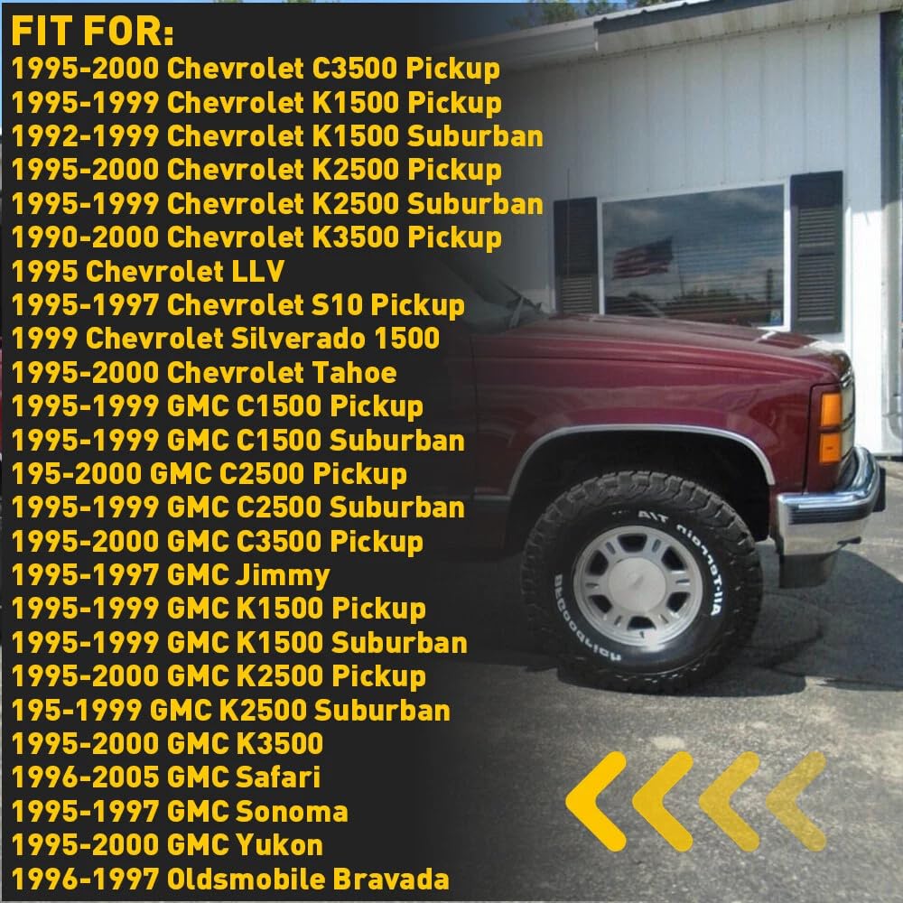 1 Pack Power Mirror Switch Compatible with GMC Sierra Chevy Silverado Suburban Tahoe Yukon Astro Safari S10 Blazer Jimmy Replaces 15009690 8-Pin Driver Side Door Control Button