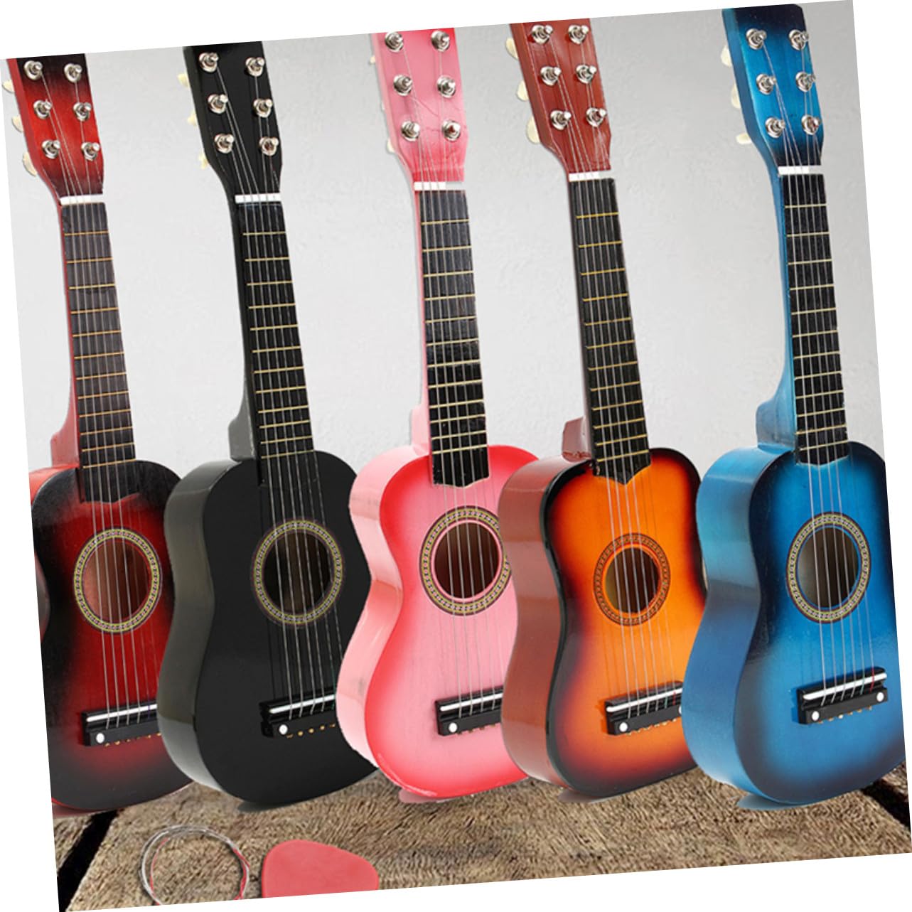 Chitarra Giocattolo per Ragazzo Ragazza 23 Pollici in Legno Blu
