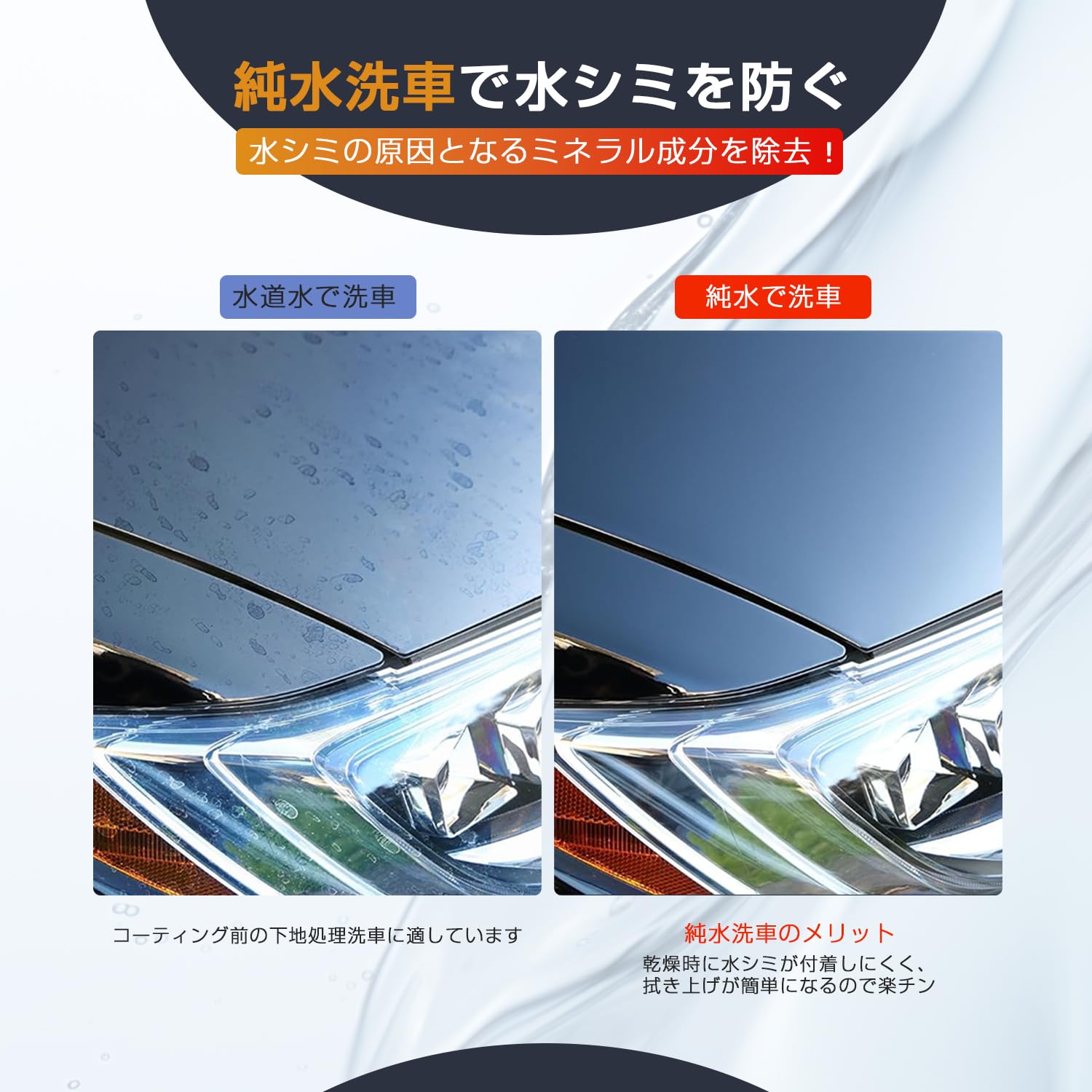 AKM 洗車用純水器 3Mホース付き Amazon | AKM 純水器 洗車用 切替式 水道水 純水 10L容量 真鍮制