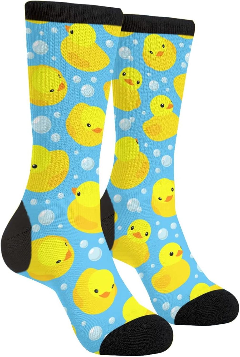 Duck Novelty Crew Socks Dress Socks Casual Mid Calf Socks Funny Cute Socks For Women Men