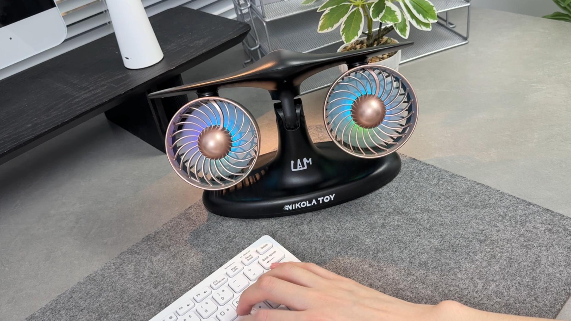 Mini Ventilator met 3 Windstanden / Draadloos - De Gadgetwinkel