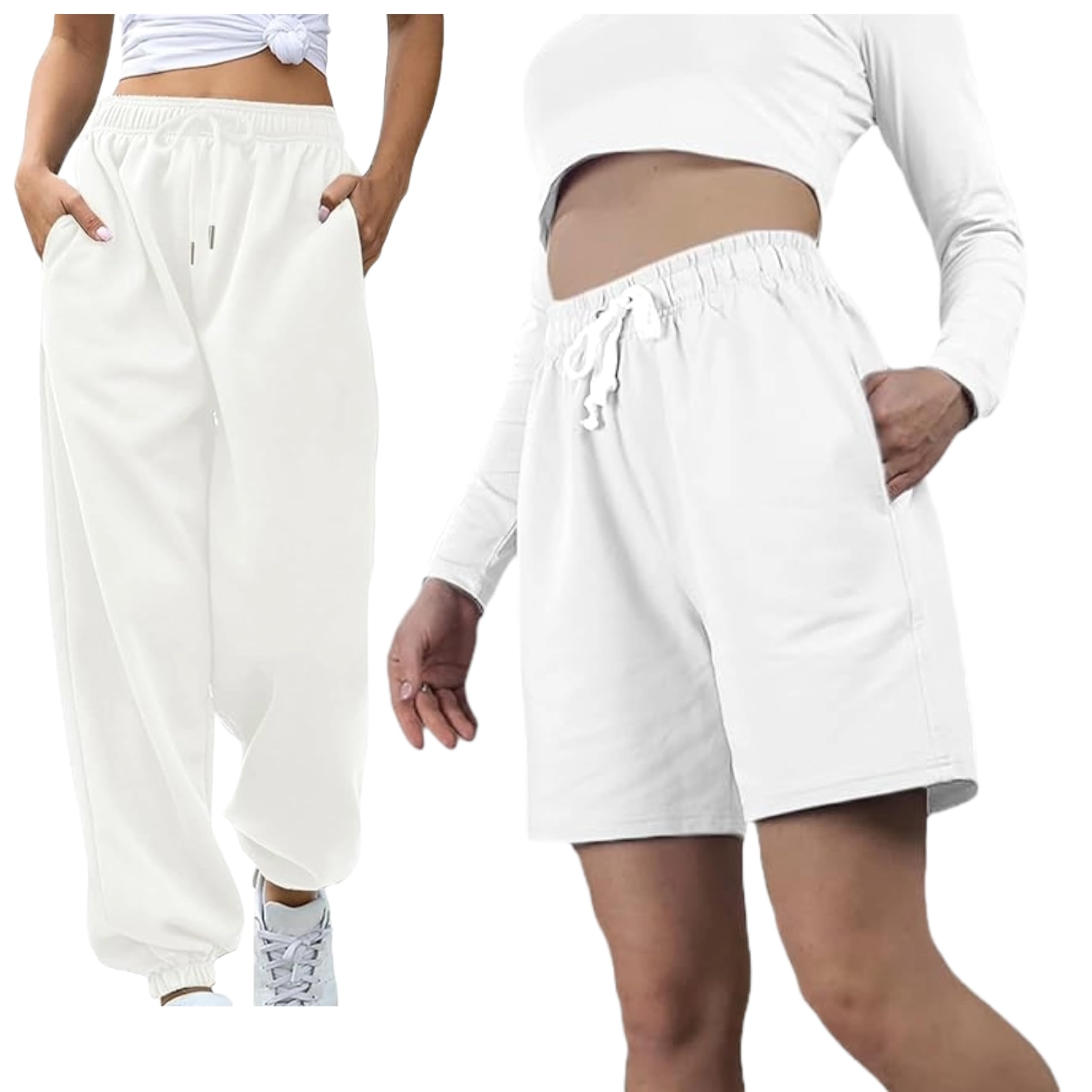 Men’s Cotton Summer Shorts and Trousers Lounge Boxer and Lower with Dual Pocket Nikkar and Sweatpant Combo Pack of 2-image-32