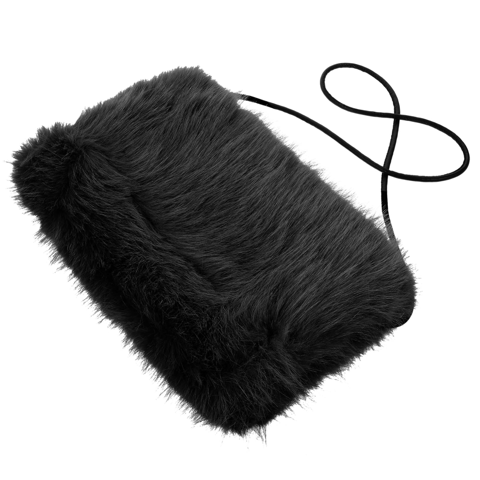 Holibanna Hand Warmer Muff for Women Imitation Fur Hand Muffs Warm and Comfortable Winter Accessory for Cold Weather