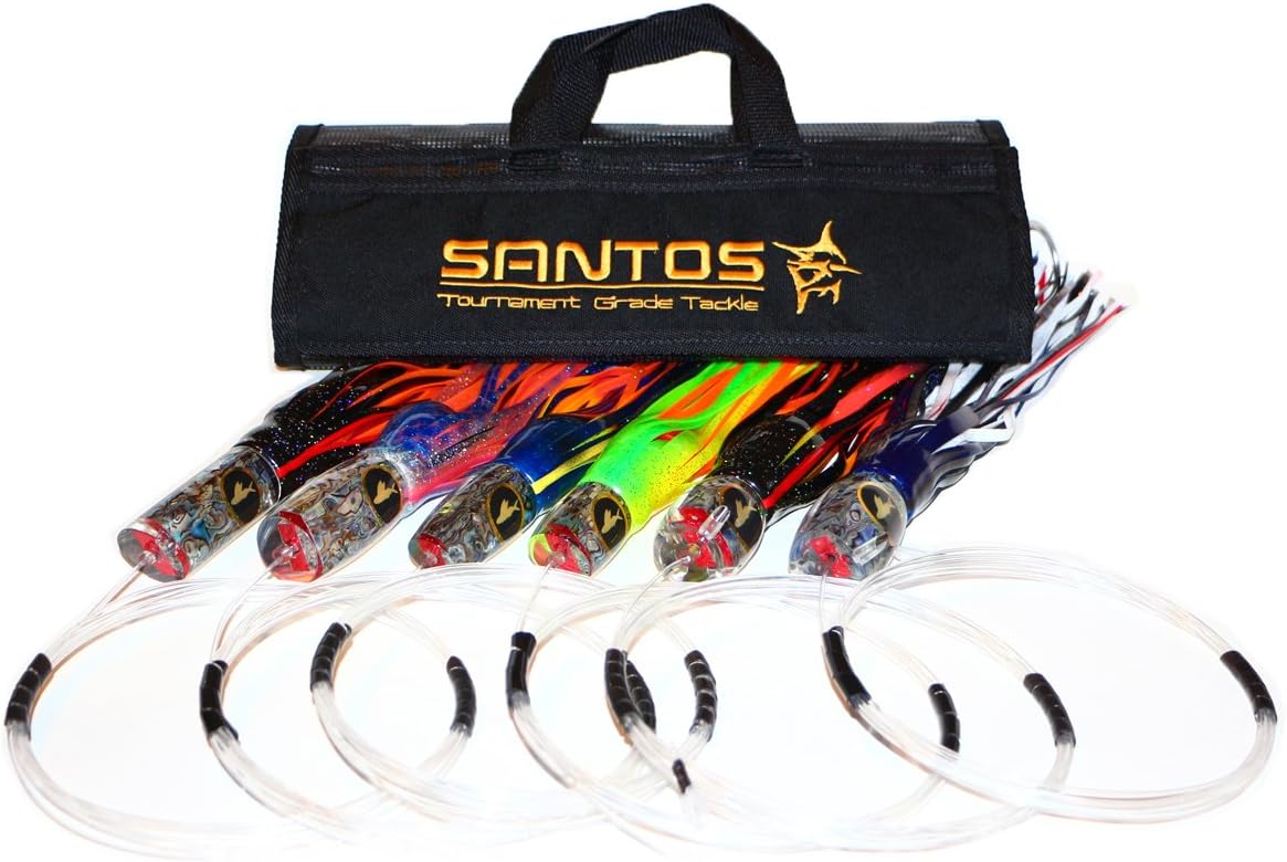 Marlin Offshore Big Game Trolling Lure Pack, Black/Blue