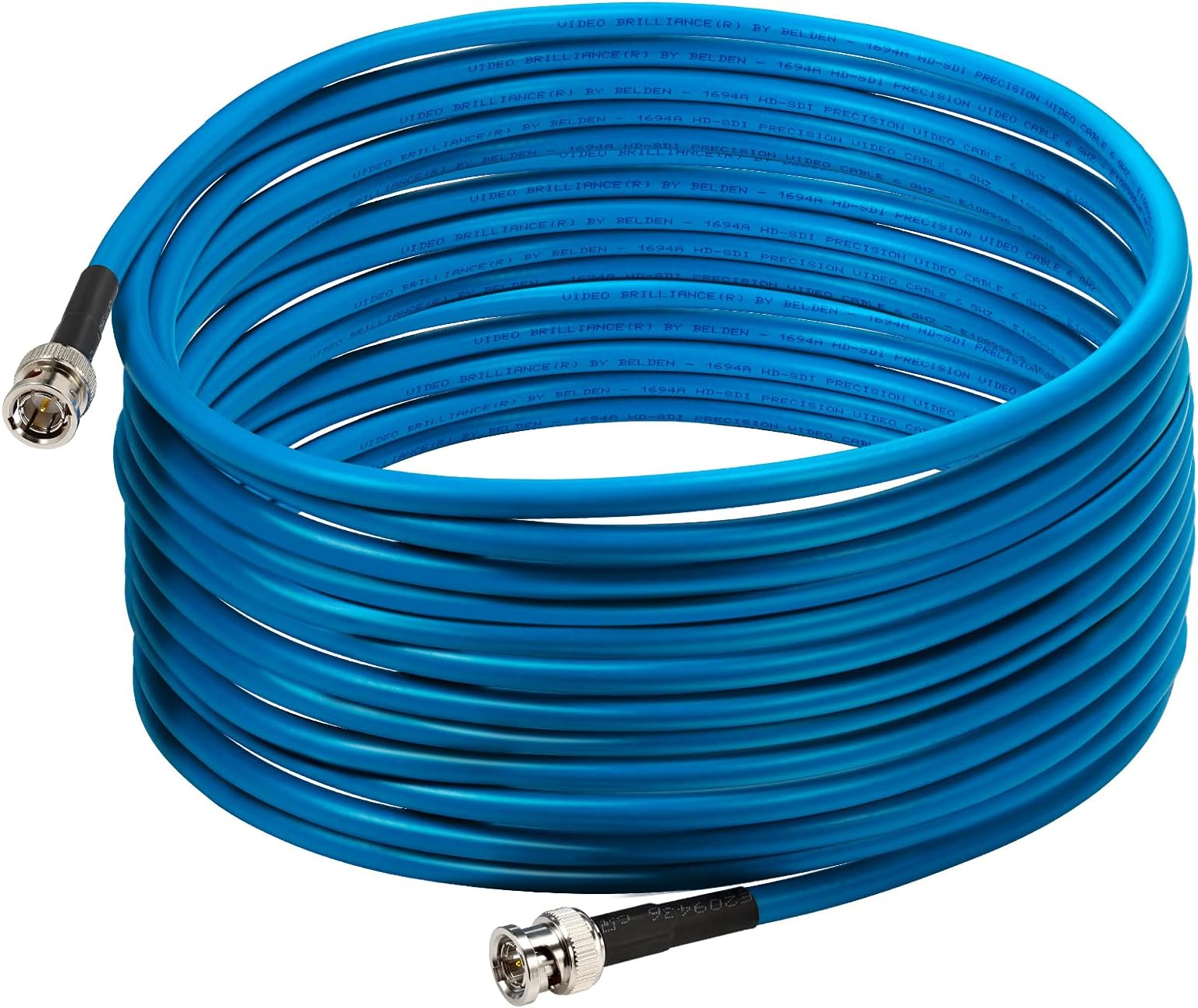 Bingfu SDI Cable BNC Male to Male 75 Ohm 3G/6G SDI Digital Video Cable(Belden 1694A) 1500cm/49.21ft Supports HD-SDI 3G-SDI 1080P 4K-UHD for Cameras and Video Equipment