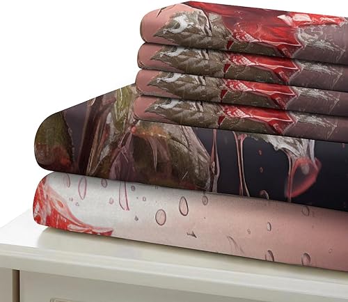 Miniatura 5 de Lemlxjydk_Five_Red_Roses_in_Full_Bloom_Double_Exposure_photogra_ed84a12b-128c-4ff5-b7f4-f851c36de565 - Juego de ropa de cama con estampado en 3D,