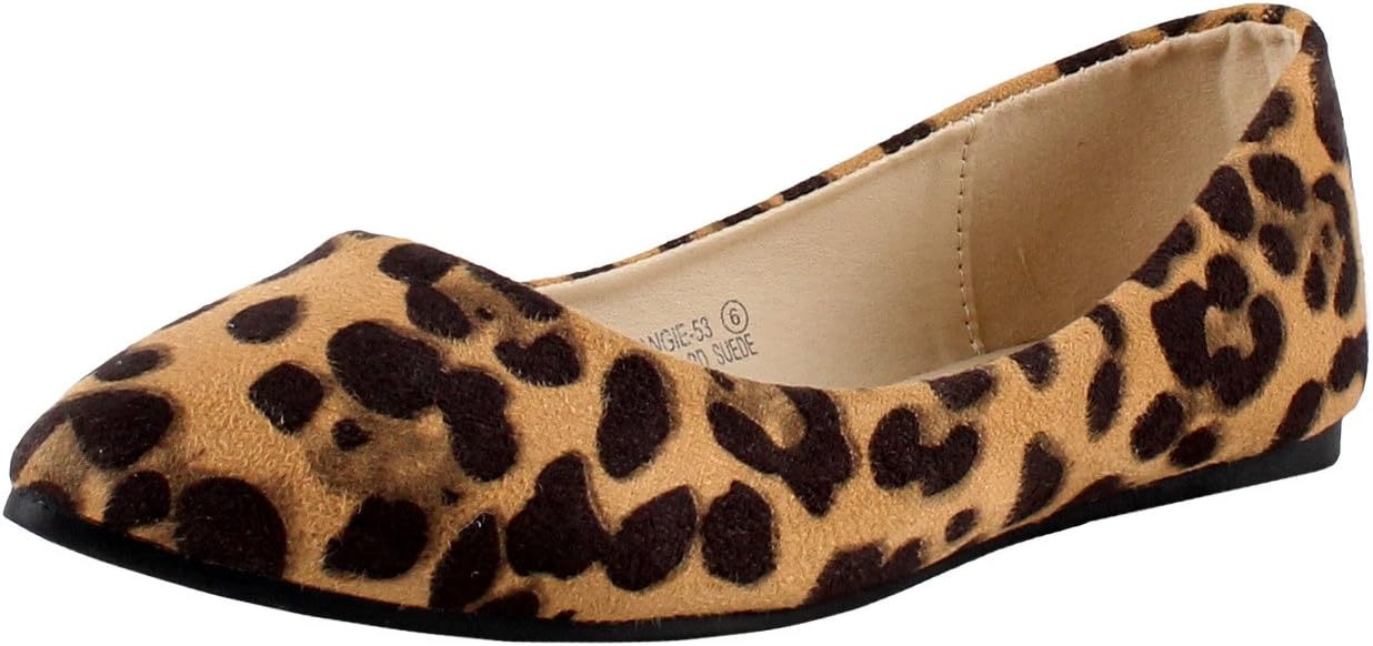 Bella Marie Angie Women's Classic Pointy Toe Ballet Flat Shoes