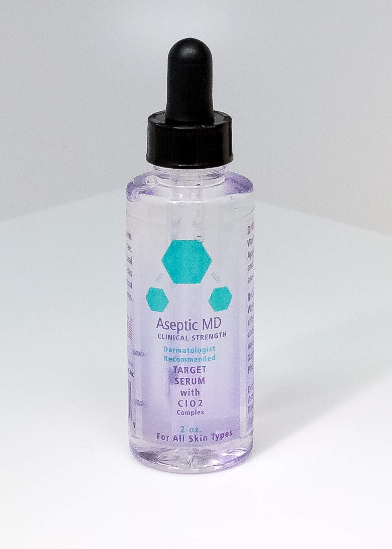 Target Serum Skin Spot Treatment, Exclusive ClO2 Formula, Gentle, Hypoallergenic, Fragrance-free, For All Skin Types, Dermatologist-Recommended Chlorine Dioxide Complex Target Serum 2.0 oz