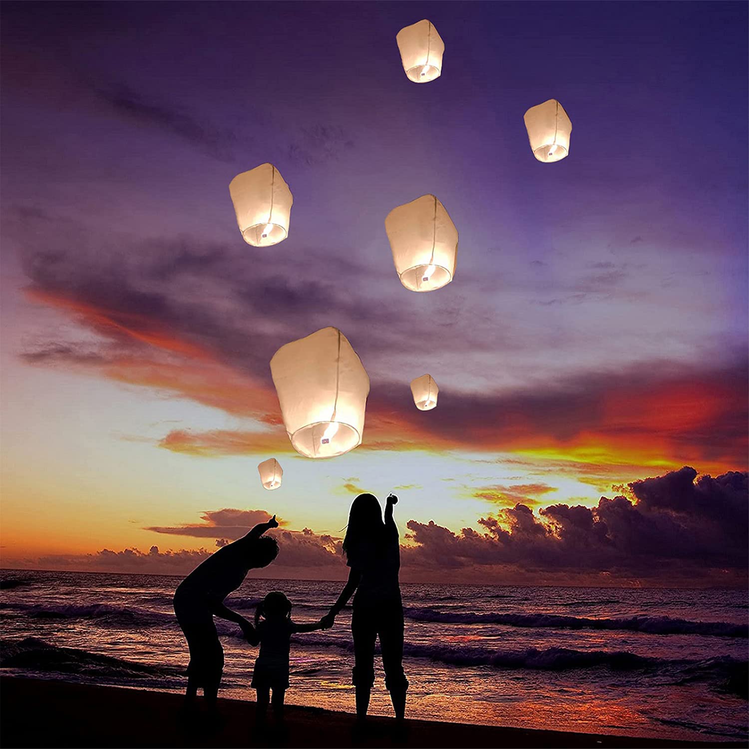 Chinese Lanterns 20 Pack White, Sky Lantern is a Must Have Prop for