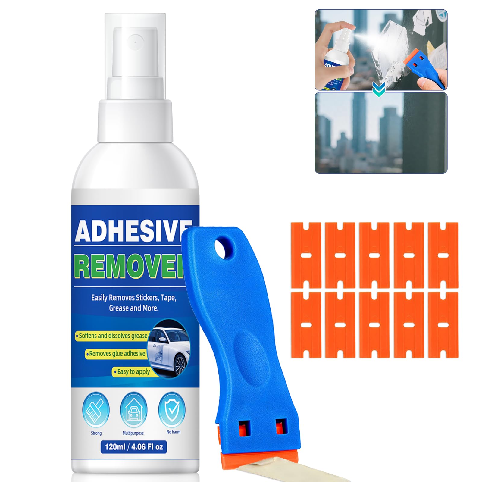 Rimuovi Adesivi Auto 2 Gomme Con Adattatore, Disco Per Cancellare, Per