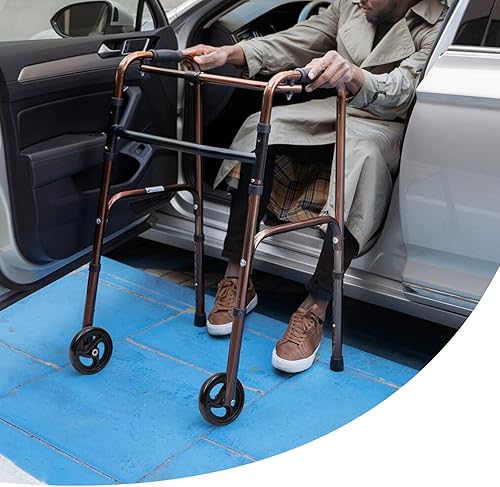 Miniatura 3 de Wealrit Black Solid Walker Wheels Reemplazo  Ruedas rodantes de 6 pulgadas (paquete de 2)