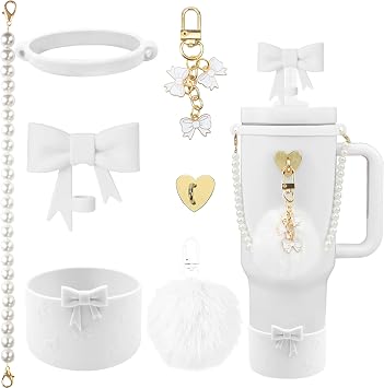 7PCS Bow Charms of Stanley Cup Accessories Tumbler Accessories Set