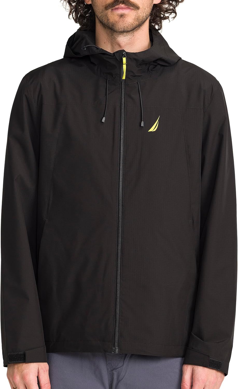 Nautica Men's Lightweight Windslicker Hooded Jacket – Wind Resistant, Mesh Lined, Zip Front
