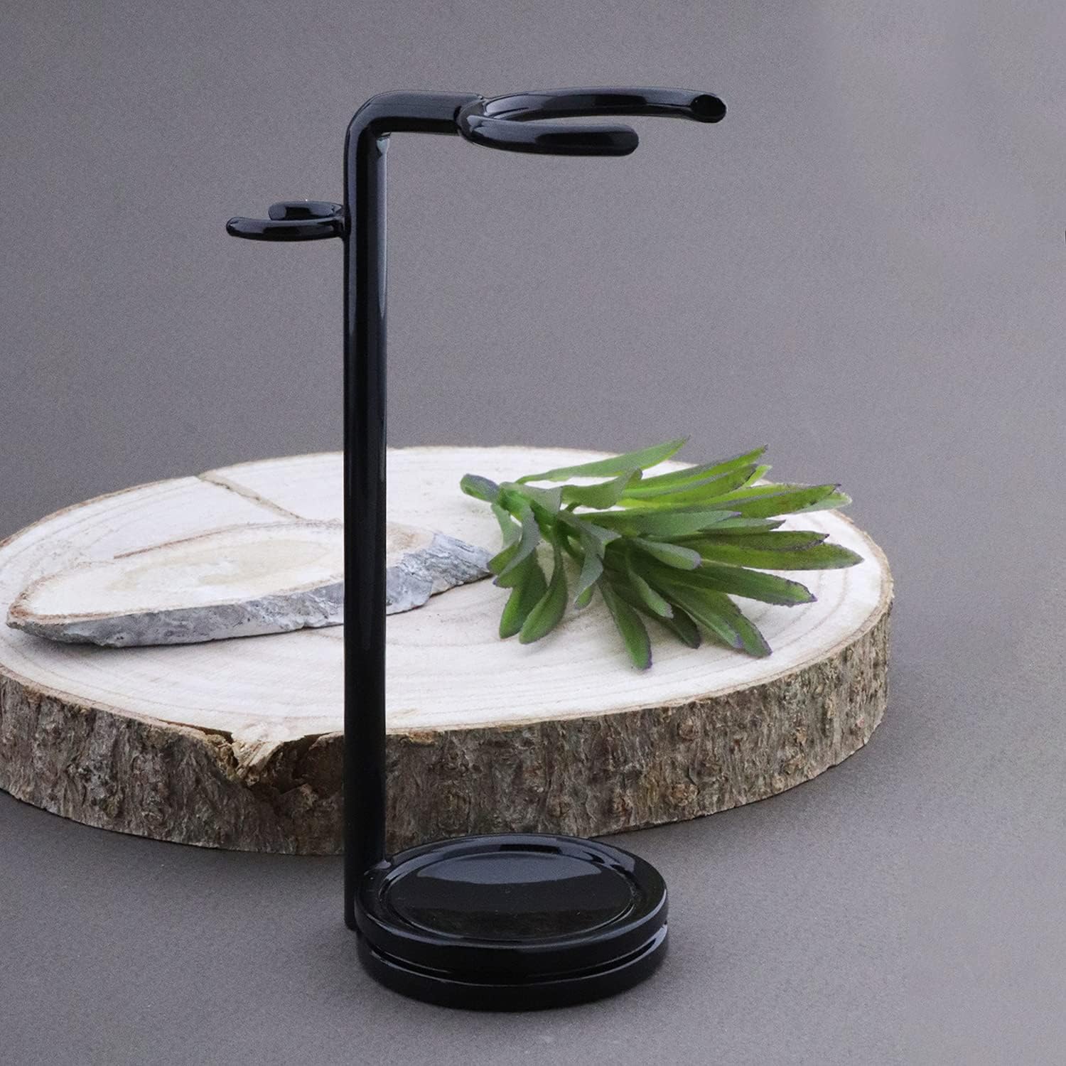 Shaving Set with Safety Razor, Silver Tip Badger Brush with Foot, for Him