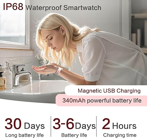 Miniatura 7 de Relojes inteligentes 2025 para mujer, reloj inteligente ligero de 1.75 pulgadas para mujer con Da GPT AI, sueño 247frecuencia cardíaca, SpO2presión