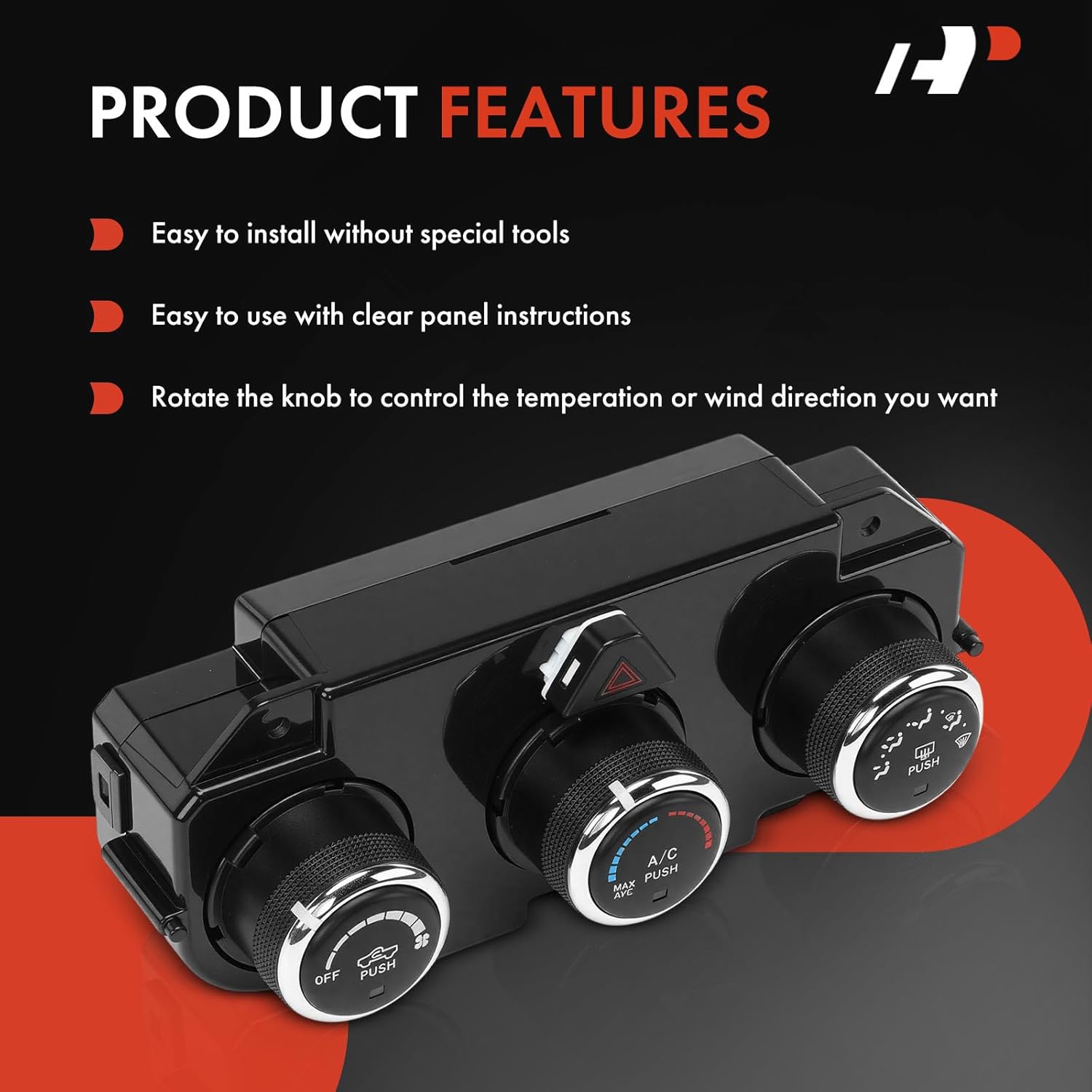 A-Premium Heater Climate Control Panel Module Compatible with Ram 1500 2014-2018, 3500 2014-2018, 1500 Classic 2019-2022