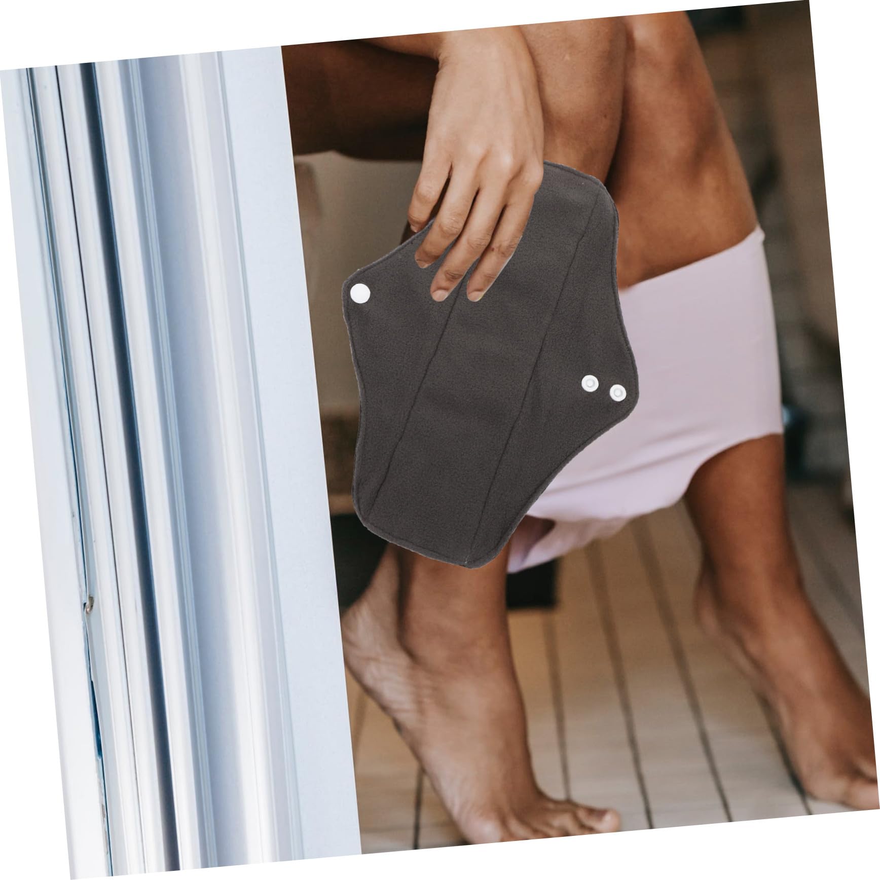 Compresas Sanitarias Reutilizables para Mujer Talla con Botón y Bolsa de Almacenamiento Absorbentes y Lavables para Uso Período y Postparto Ecoamigables y Duraderas