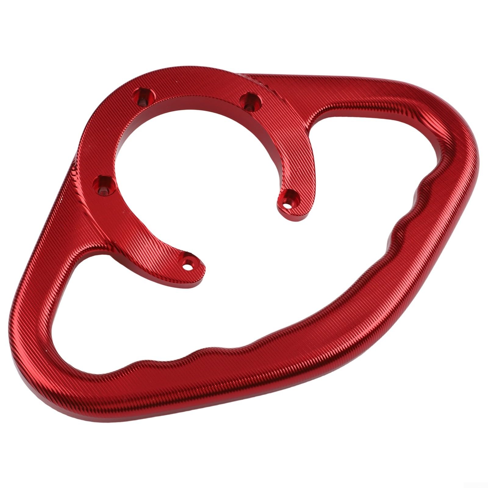 Mango de tanque de moto rojo CNC para evitar caídas del pasajero al acelerar