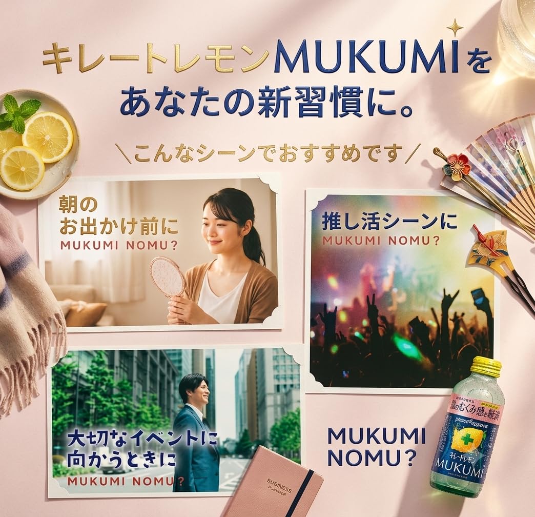 Amazon.co.jp: 【むくみ対策】キレート レモンMUKUMI 155ml×6本(6本