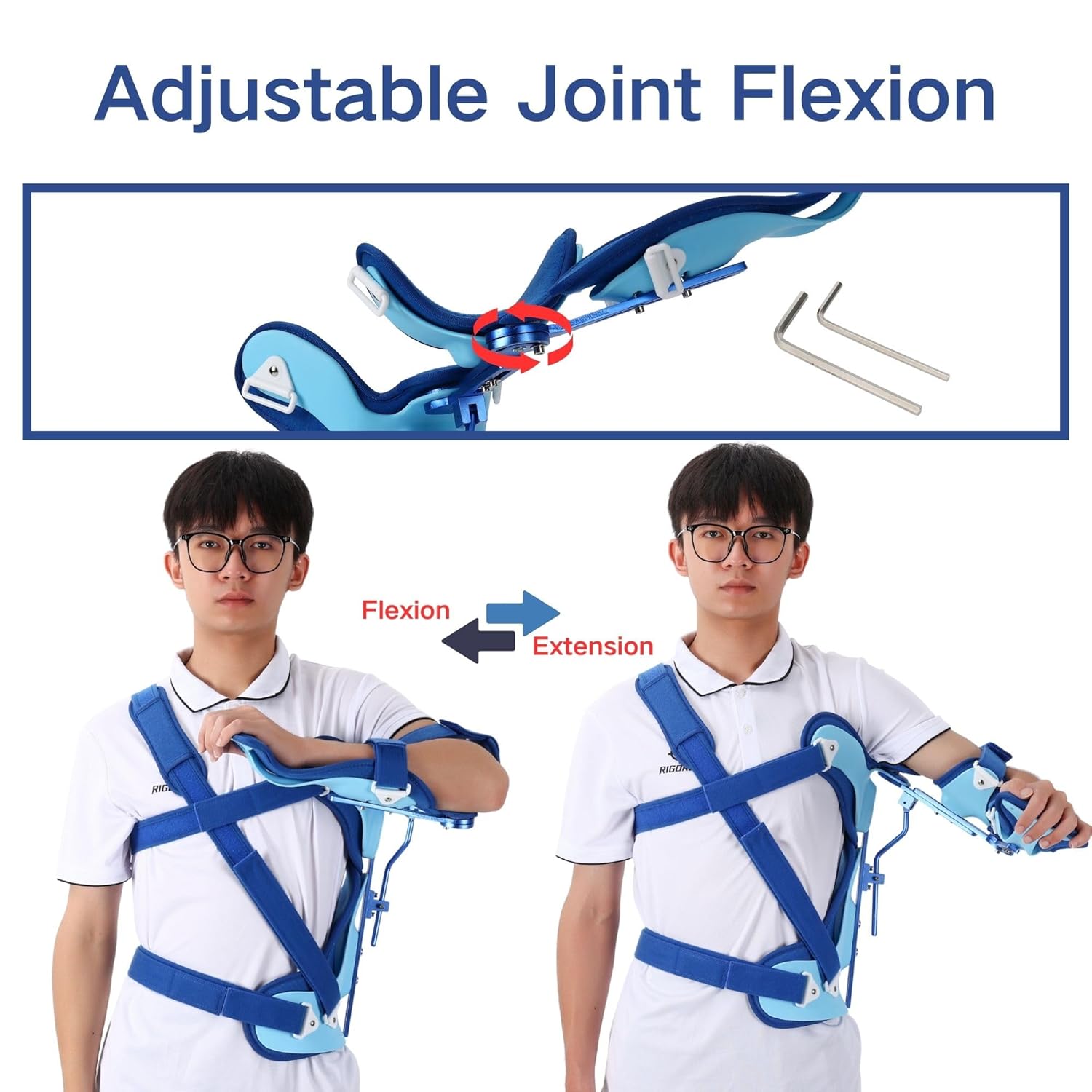 Shoulder Abduction Brace - Adjustable Rotator Cuff Support for Post Surgery Recovery & Pain Relief, Universal Shoulder Immobilizer