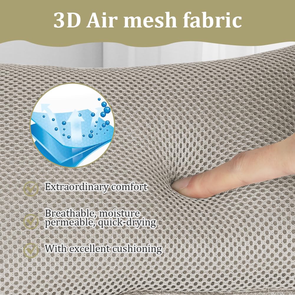 Almohada de Baño, 2PCS Juego de Almohada de Baño de Lujo y Pelota de Baño, Almohada Ergonómica de Malla para Bañera de Hidromasaje, Antideslizante para Cabeza, Cuello y Espalda, A