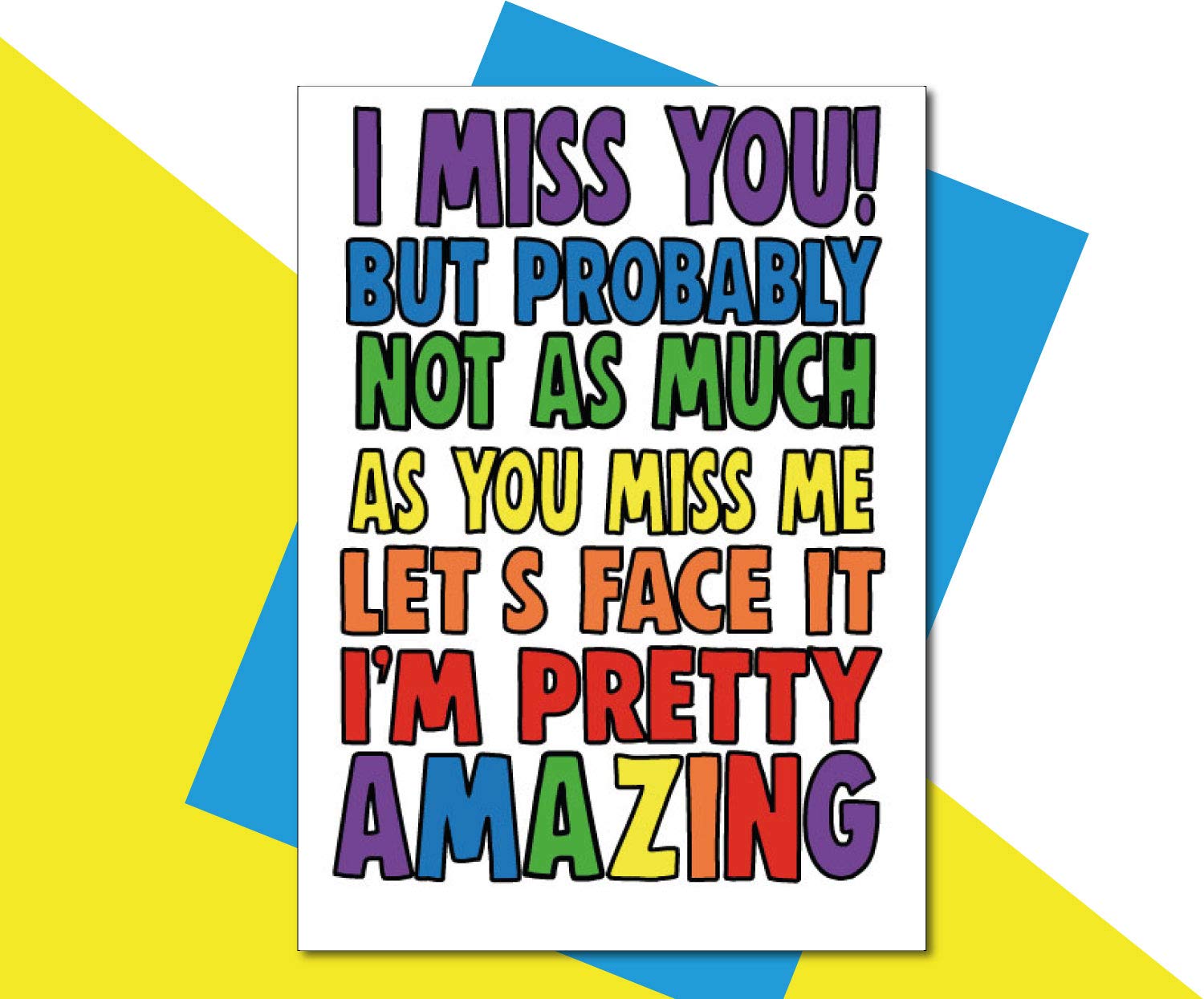 Isolation Card Missing You Thinking of You Funny Rude Amusing Humour TOY04