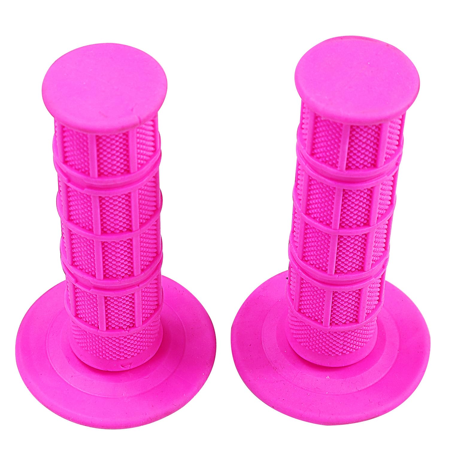 Pink 7/8" 22mm Motorcycle Hand Grips For Pit Pro Dirt Bike Handle Bars - Pair Of Replacement Grips