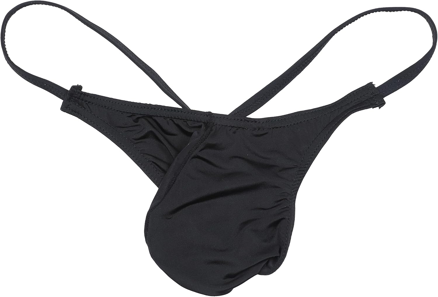 Men's Ice Silk Thong G String Classic Low Rise Bikini Briefs Underwear - Image 4