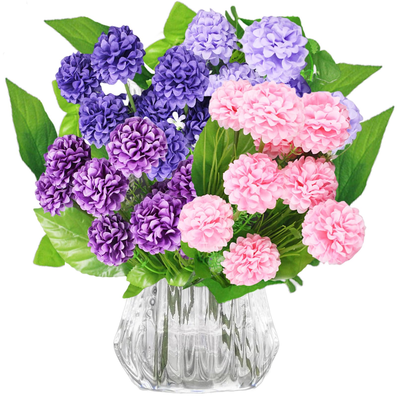 Hortensia artificiel violet pour tombe et vase commémoratif 2008