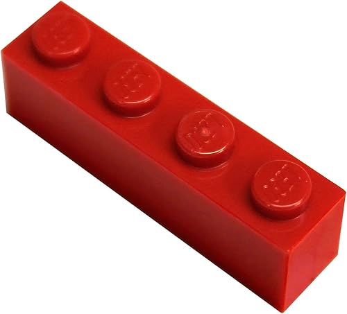 LEGO Parts and Pieces: Red (Bright Red) 1x4 Brick x50