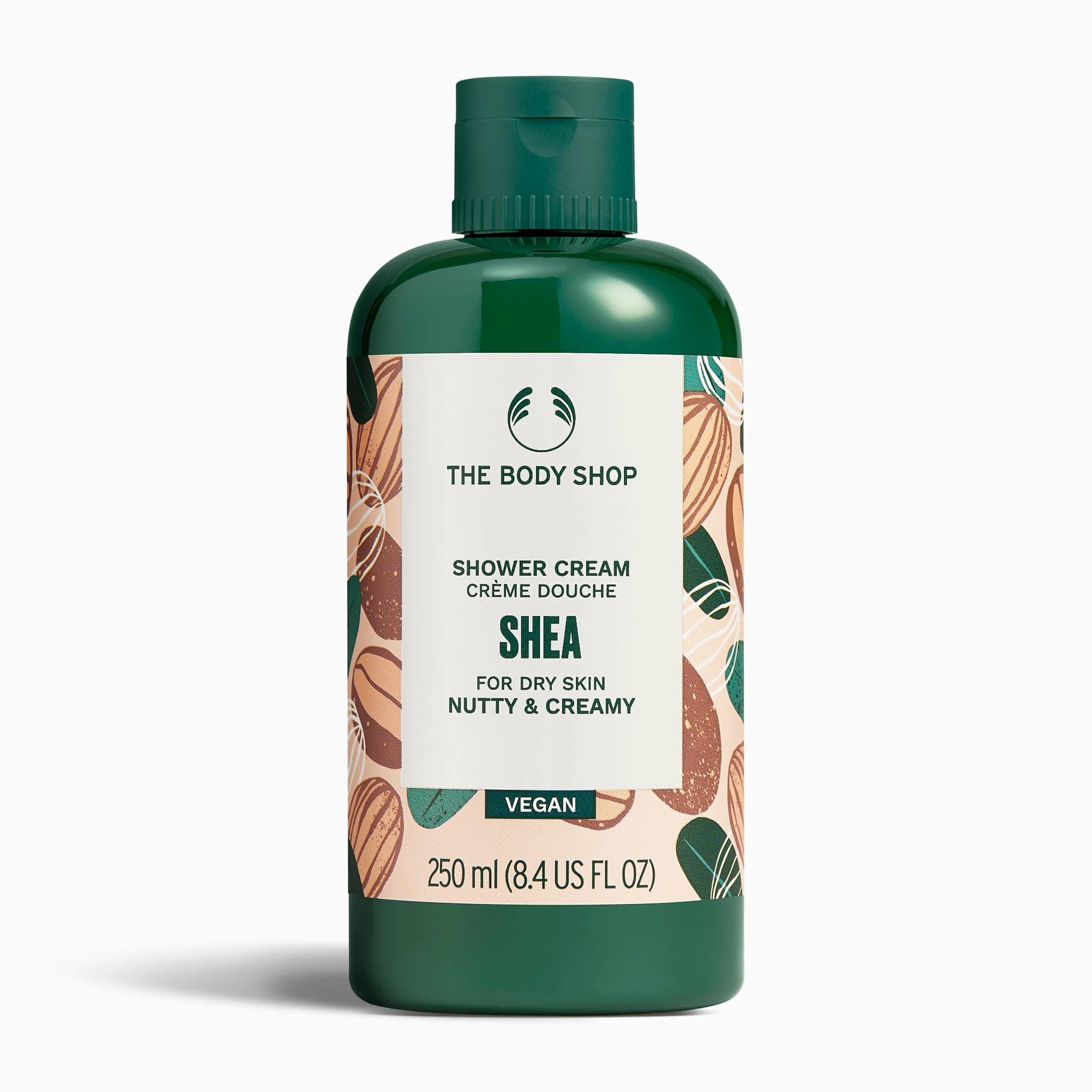 The Body Shop Shea Shower Cream (1x 250ml), Shower Cream Body Wash for Dry Skin, Body Wash with 91% Natural Origin, Vegan Body Care for All Skin Types