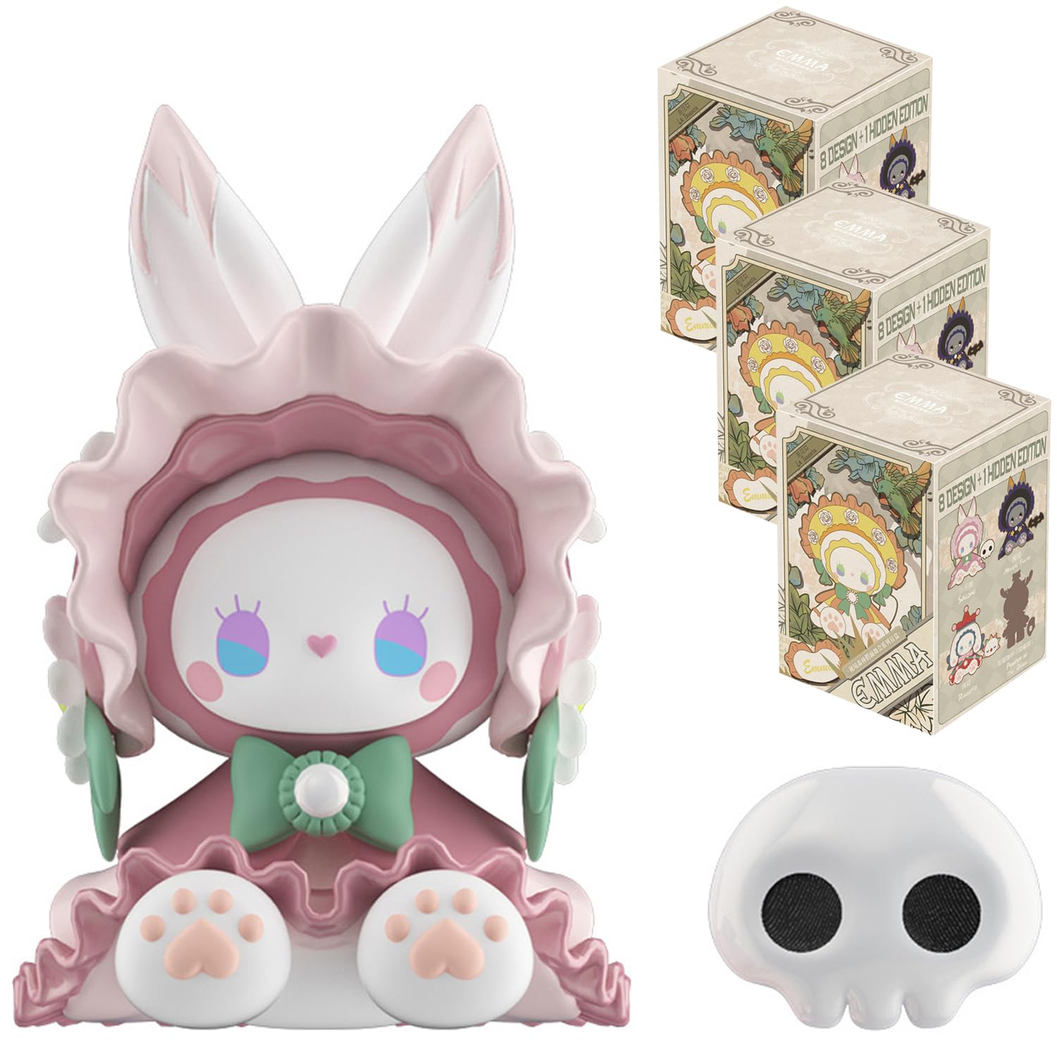 Emma Secret Forest Masked Ball Blind Box 3er Set – 3 zufällige Figuren (10 cm), Kawaii Mystery Sammlerfiguren, 8 Designs + 1 seltene