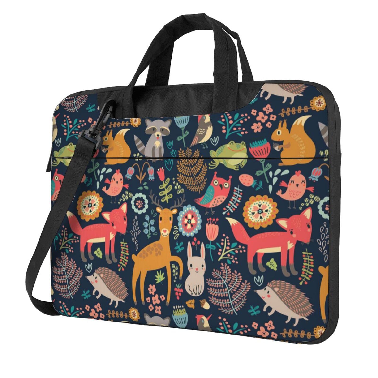 Sac ordinateur portable 15.6 pouces chouette lapin noir - 8