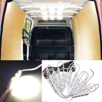 Vista 10 de Kit de luz LED interior Ampper, para furgoneta, Blanco