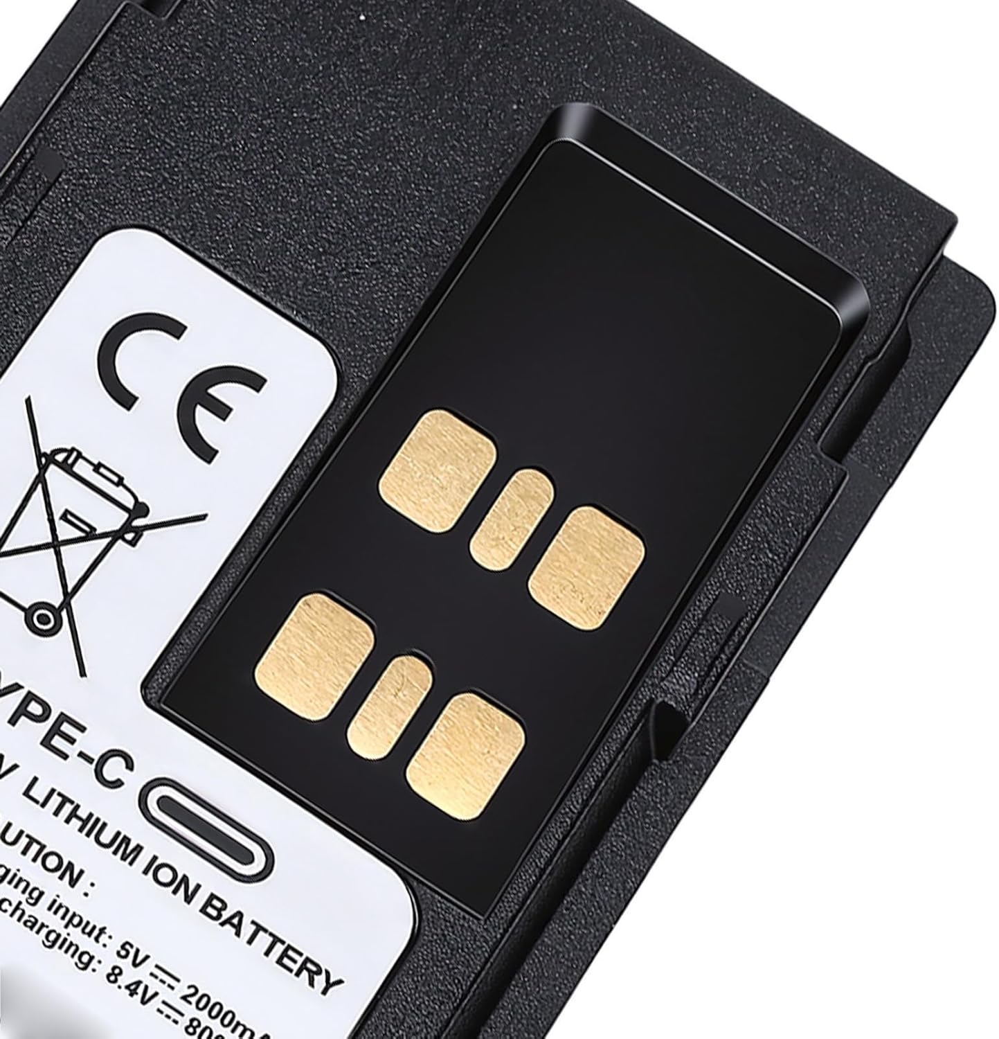 ASHATA 5000mAh 7.4V Battery Replacement for XPR3500 XPR3300 XPR3000 XPR7000 XPR7550 APX4000, 2 Way Radio Rechargeable Battery with Belt, USB C Interface