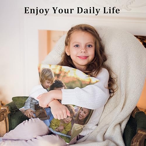 Miniatura 6 de Funda de almohada personalizada con texto en imagen funda de almohada personalizada para parejas niños adultos madre familia amigos amantes de las
