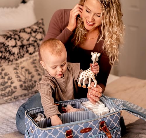 Miniatura 4 de DOKUS & CO Luxe - Bolsa de pañales plegable, extra grande para el hogar, viajes y automóvil, bolsa de pañales lista para el hospital