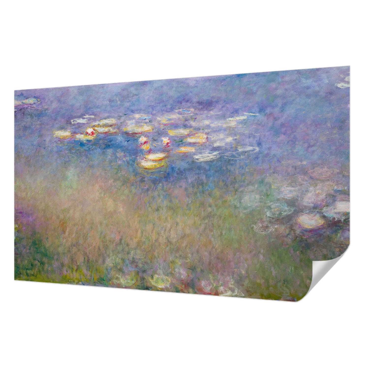 Papier Peint Adhésif nénuphars Tulup 416x254 cm décoration murale lavable