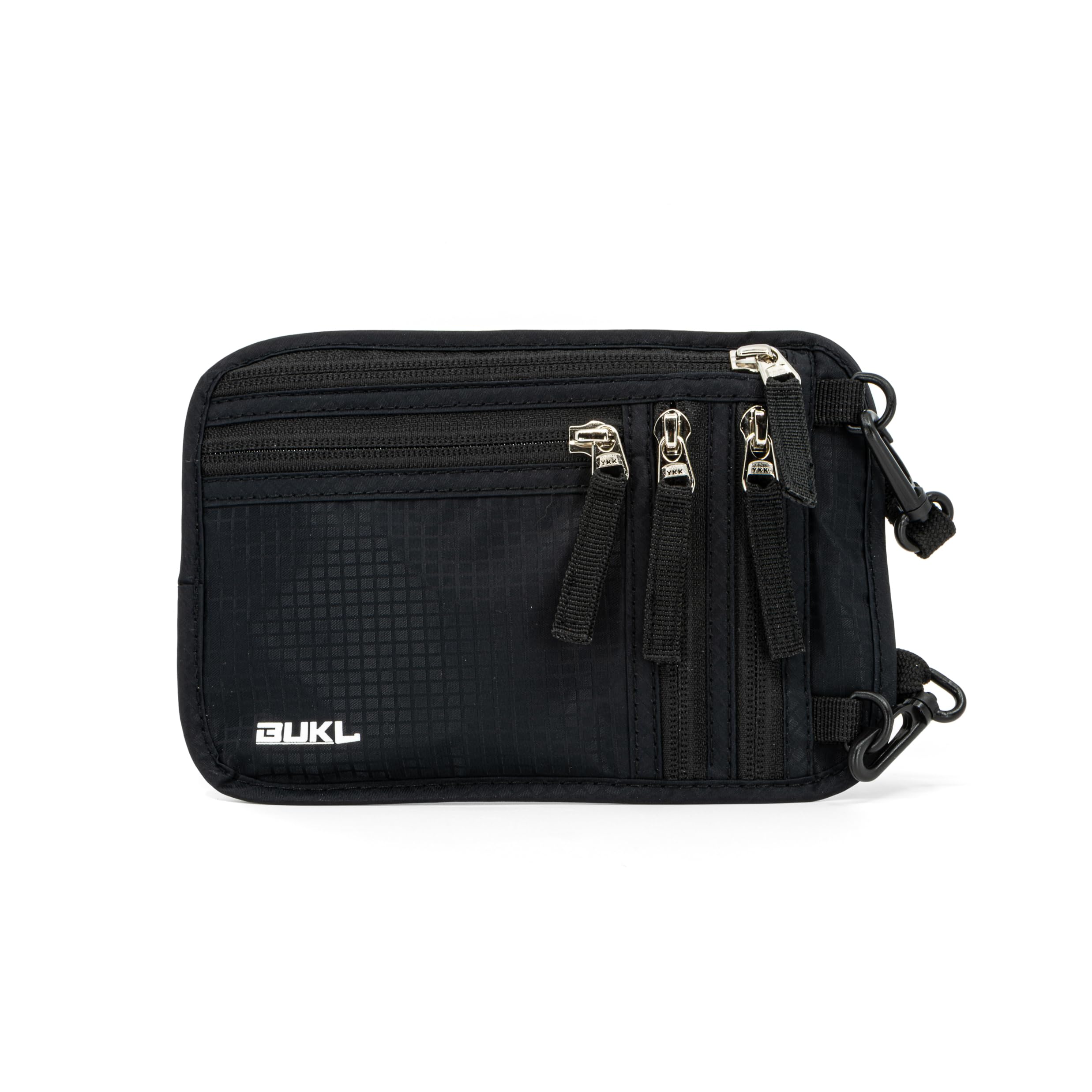 BUKL Navigator Travel Neck Wallet; RFID Blocking Pouch and Passport Holder for Travel with Neck and Waist Carry Modes; Travel Document Holder for