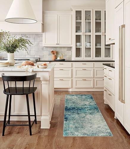 Miniatura 80 de Lahome - Tapete moderno abstracto, 8 x 10 pies, para sala, lavable, resistente a manchas, antideslizante, grande, rojo, suave, para comedor, mesa,