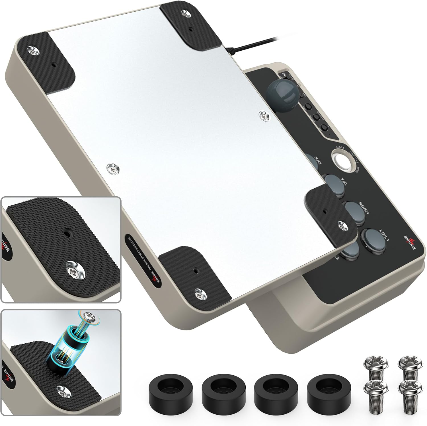 Diagram showing how to replace the joystick components