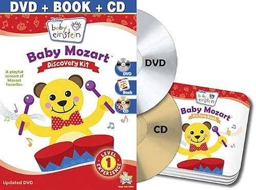 Baby Einstein Baby Mozart Discovery Kit (DVD + CD and Picture Book)