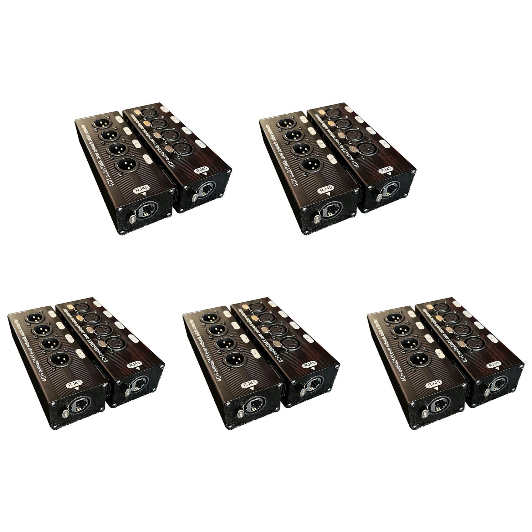 5 Paire D'Extension de Câble Audio XLR 3 Broches 4 Canaux et sur Réseau, Extension de Signal Réseau DMX512 5 Mâle + 5