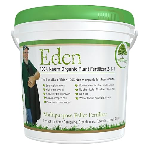 Miniatura 1 de Eden Vegetables  Leafy Greens - Fertilizante orgánico enriquecido cubo de 5 libras alimento vegetal Neem 7-7 fórmula enriquecida para un equilibrio