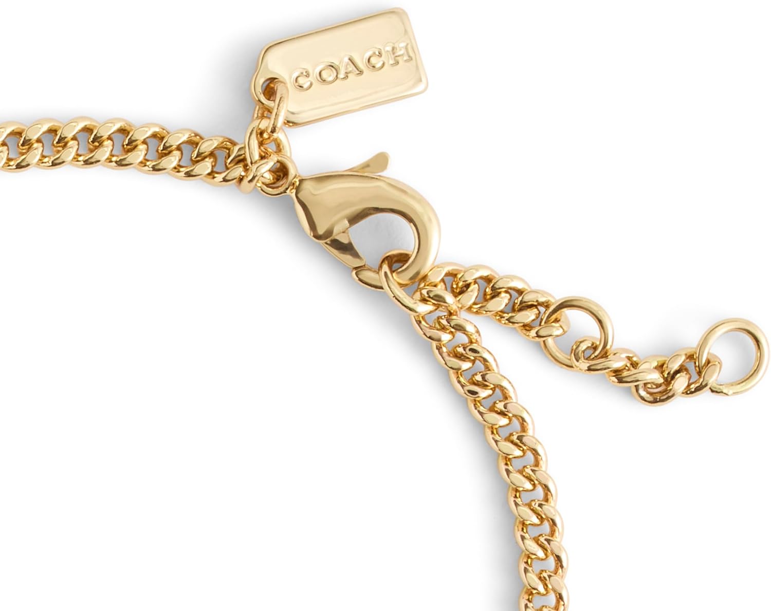 COACH Women's Signature Carabiner Heart Link Bracelet