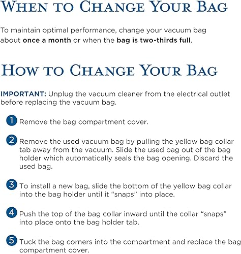 Miniatura 3 de Riccar R40P - Bolsas para aspiradora con filtro HEPA, color amarillo tándem con infusión de carbón, seis bolsas incluidas, RPHC-6