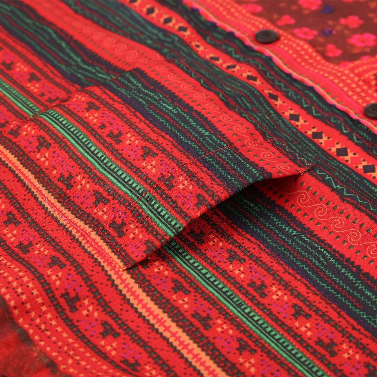 MCEDAR Mens Casual Short Sleeve Button Up Vintage Summer Hawaiian Beach Vacation Shirts (Size S-5XL Big and Tall) - Image 4