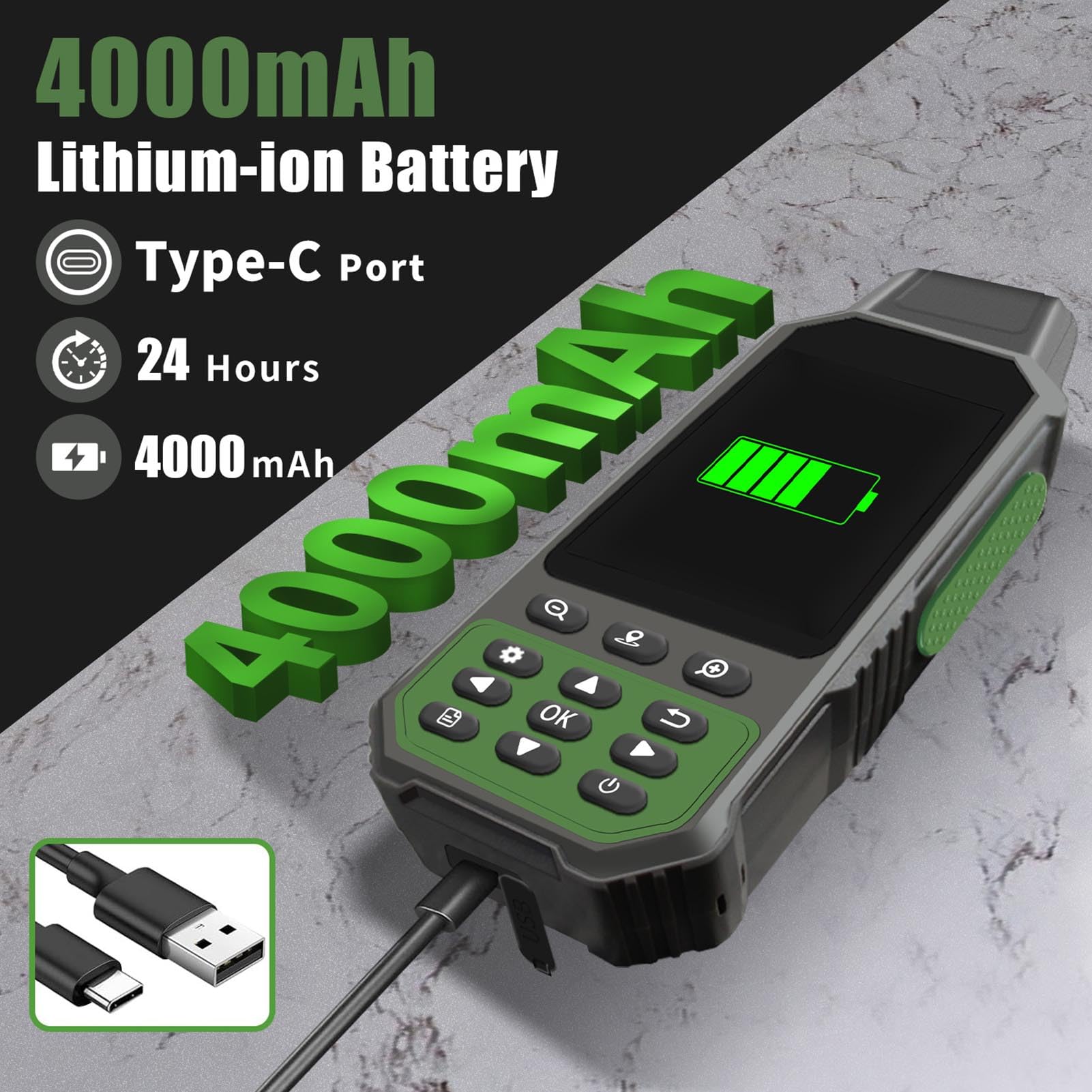 Équipement D'arpentage GPS Récepteur De Mesure avec Écran Couleur 3,2 Pouces 7 Méthodes pour Levé Topographique