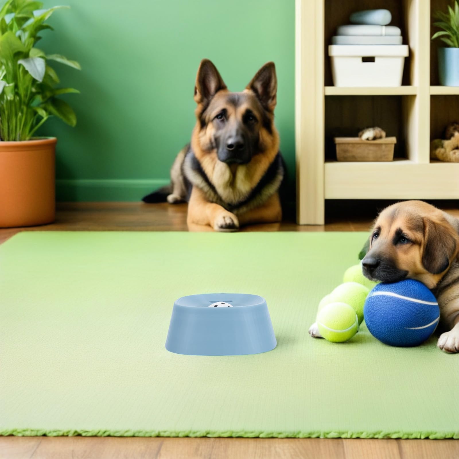 Lecknapf für Hunde mit Knochenbrühe aus Pla Langsames Fressen Fördernd für Auto und Boxentraining Unterstützt Hydration und Orale Reinigung Zufälliger Stil